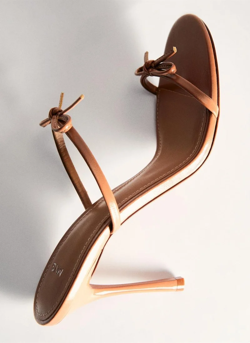 MANGO  bow detail strappy heeled sandal for Women | Best Price UAE